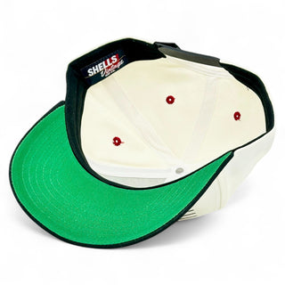 Nebraska Snapback - The Husker (Cream/Black) - Shells Vintage Hat Co.