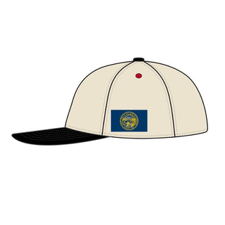Nebraska Snapback - The Husker (Cream/Black) - Shells Vintage Hat Co.