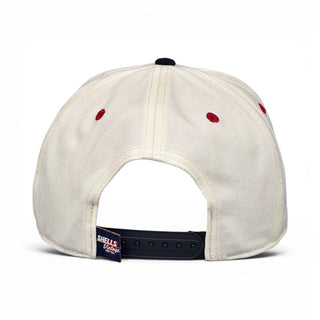 Nebraska Snapback - The Husker (Cream/Black) - Shells Vintage Hat Co.