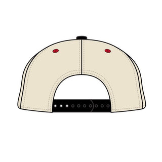 Nebraska Snapback - The Husker (Cream/Black) - Shells Vintage Hat Co.