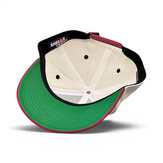 Nebraska Snapback - The Husker (Cream/Red) - Shells Vintage Hat Co.