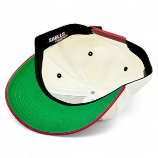 Nebraska Snapback - The Husker (Cream/Red) - Shells Vintage Hat Co.