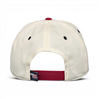 Nebraska Snapback - The Husker (Cream/Red) - Shells Vintage Hat Co.