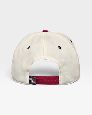 Nebraska Snapback - The Husker (Cream/Red) - Shells Vintage Hat Co.