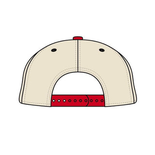 Nebraska Snapback - The Husker (Cream/Red) - Shells Vintage Hat Co.