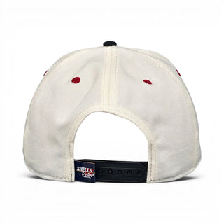 New Jersey Snapback - The Brodeur (Cream/Black) - Shells Vintage Hat Co.