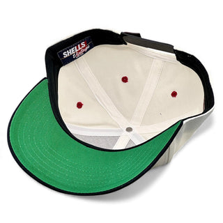 New Jersey Snapback - The Brodeur (Cream/Black) - Shells Vintage Hat Co.
