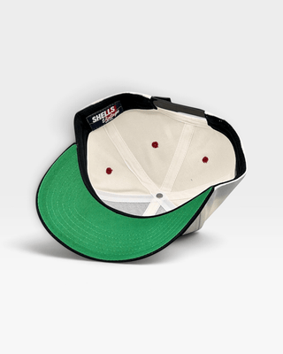 New Jersey Snapback - The Brodeur (Cream/Black) - Shells Vintage Hat Co.