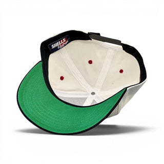 New Jersey Snapback - The Brodeur (Cream/Black) - Shells Vintage Hat Co.