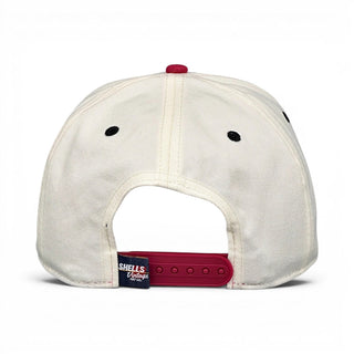 New Jersey Snapback - The Brodeur (Cream/Red) - Shells Vintage Hat Co.