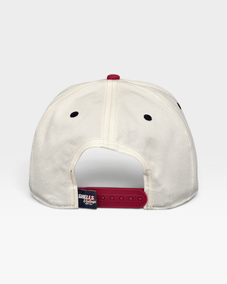 New Jersey Snapback - The Brodeur (Cream/Red) - Shells Vintage Hat Co.