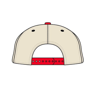 New Jersey Snapback - The Brodeur (Cream/Red) - Shells Vintage Hat Co.