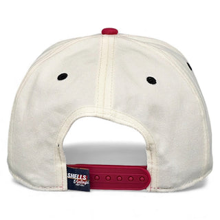 New Jersey Snapback - The Brodeur (Cream/Red) - Shells Vintage Hat Co.