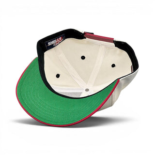 New Jersey Snapback - The Brodeur (Cream/Red) - Shells Vintage Hat Co.