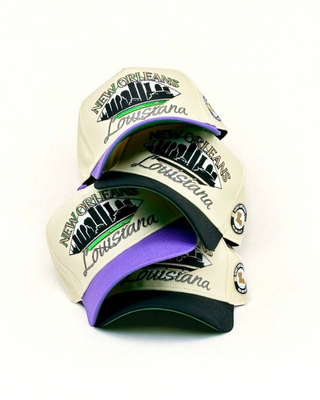 New Orleans Snapback - The Mardi Gras - Shells Vintage Hat Co.