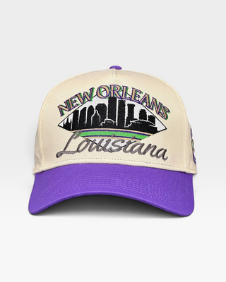 New Orleans Snapback - The Mardi Gras - Shells Vintage Hat Co.