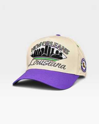 New Orleans Snapback - The Mardi Gras - Shells Vintage Hat Co.