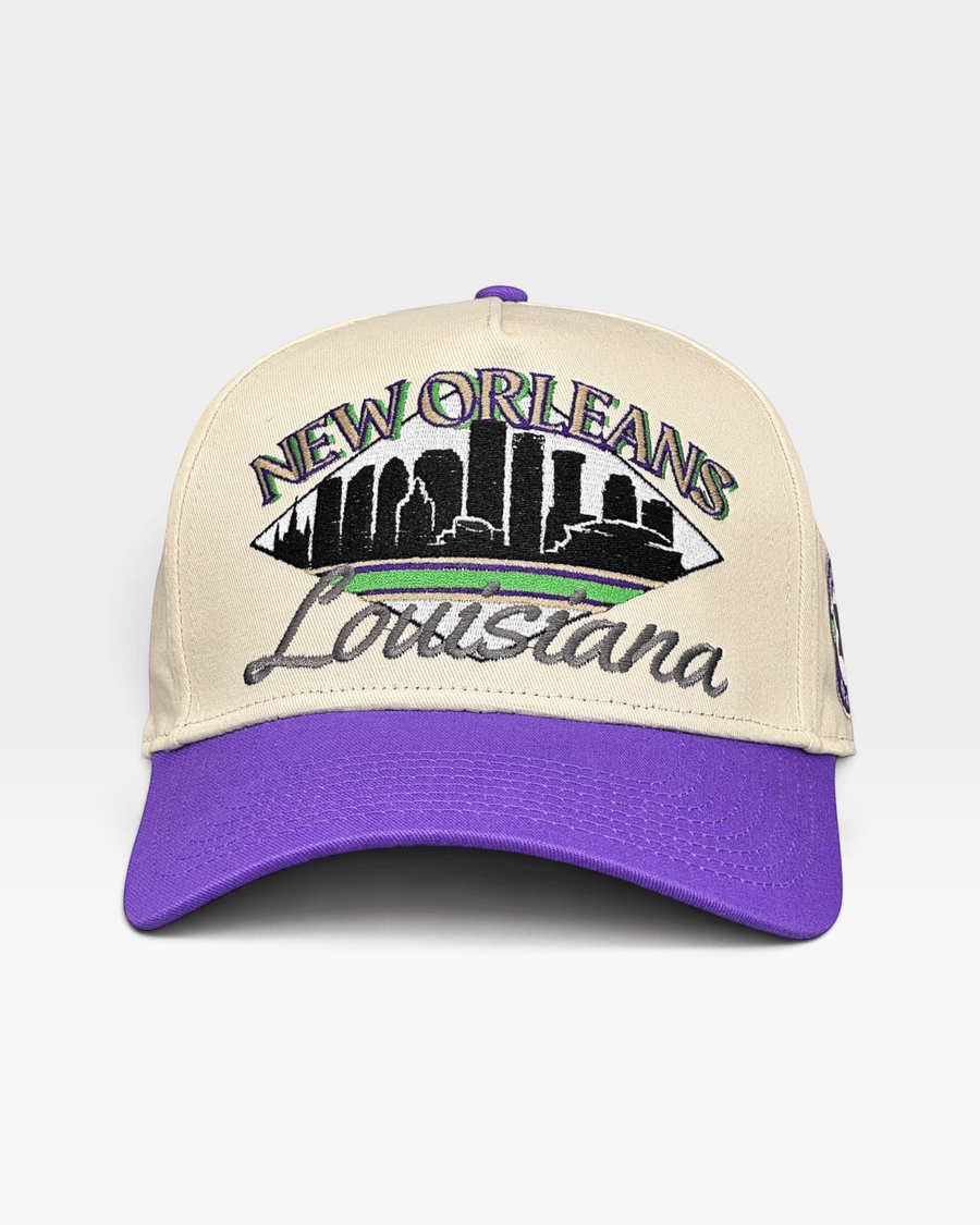 New Orleans Snapback - The Mardi Gras - Shells Vintage Hat Co.