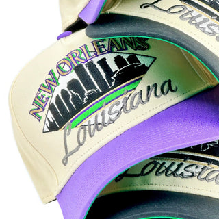 New Orleans Snapback - The Mardi Gras - Shells Vintage Hat Co.
