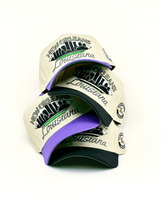 New Orleans Snapback - The Mardi Gras - Shells Vintage Hat Co.