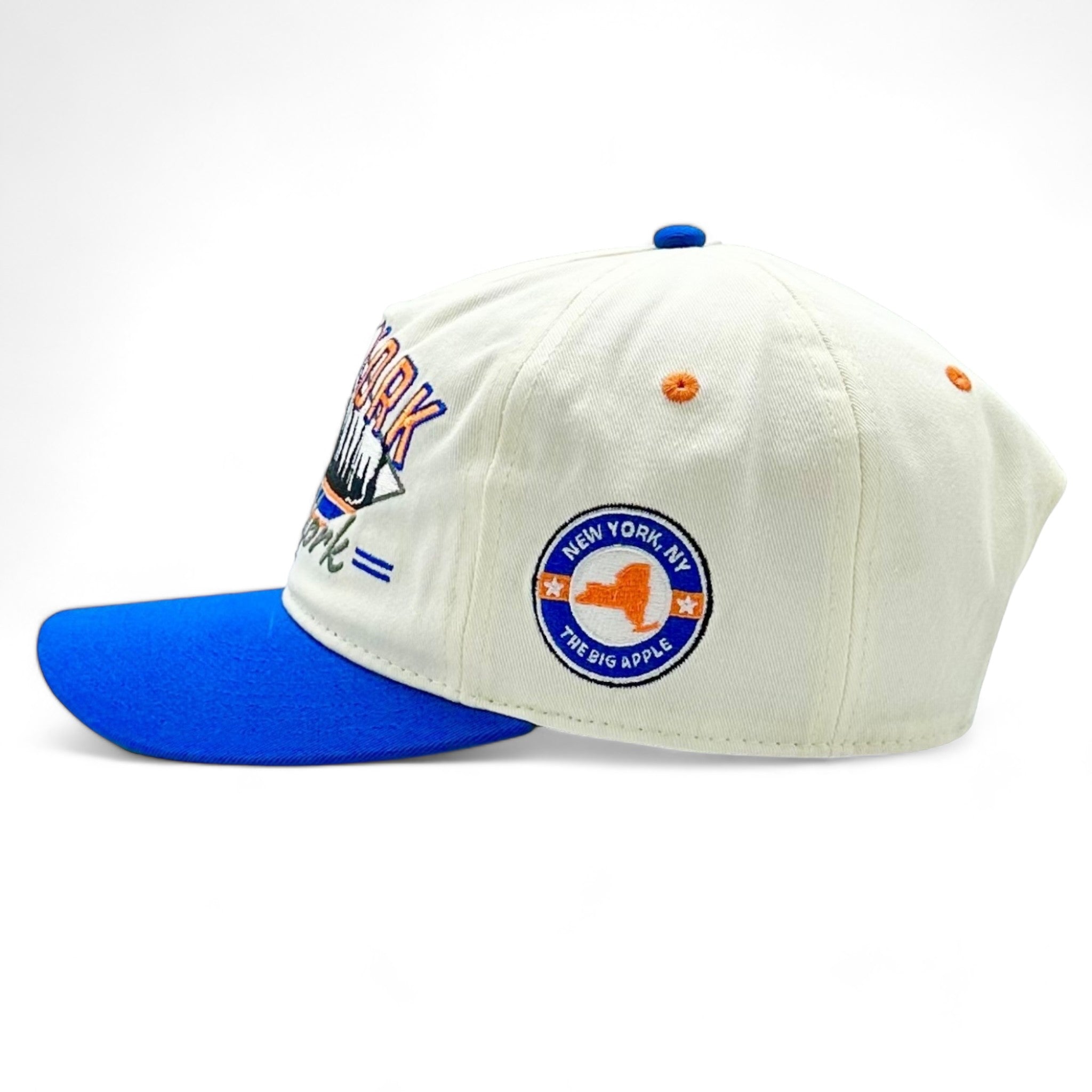 90s Style New York Hat | Mets and Islanders Colors – Shells Vintage Hat Co.