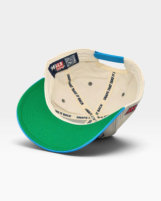 North Carolina Snapback - The Tar Heel (Cream/Carolina Blue) - Shells Vintage Hat Co.