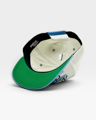 North Carolina Snapback - The Tar Heel (Cream/Carolina Blue) - Shells Vintage Hat Co.