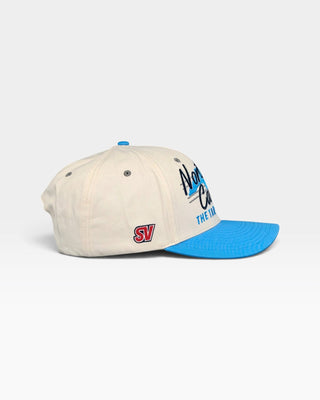 North Carolina Snapback - The Tar Heel (Cream/Carolina Blue) - Shells Vintage Hat Co.