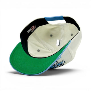 North Carolina Snapback - The Tar Heel (Cream/Carolina Blue) - Shells Vintage Hat Co.