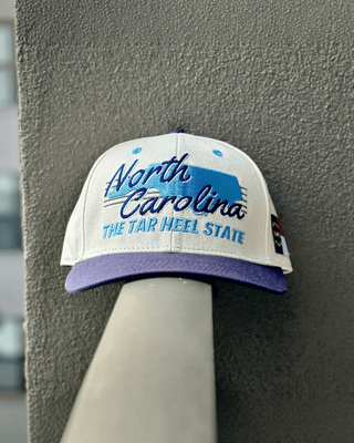 North Carolina Snapback - The Tar Heel (Cream/Navy) - Shells Vintage Hat Co.