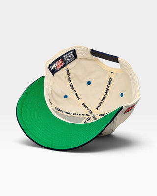 North Carolina Snapback - The Tar Heel (Cream/Navy) - Shells Vintage Hat Co.