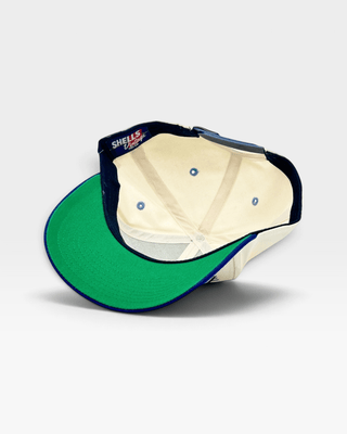 North Carolina Snapback - The Tar Heel (Cream/Navy) - Shells Vintage Hat Co.