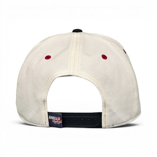 Ohio Snapback - The Horseshoe (Cream/Black) - Shells Vintage Hat Co.