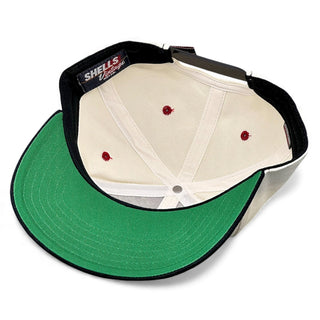 Ohio Snapback - The Horseshoe (Cream/Black) - Shells Vintage Hat Co.