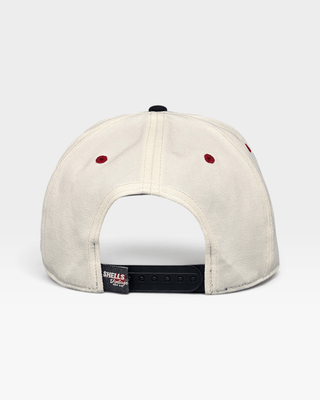 Ohio Snapback - The Horseshoe (Cream/Black) - Shells Vintage Hat Co.