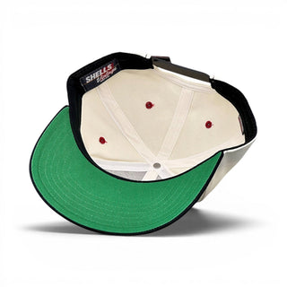 Ohio Snapback - The Horseshoe (Cream/Black) - Shells Vintage Hat Co.
