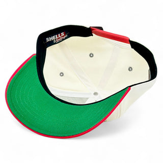 Ohio Snapback - The Horseshoe (Cream/Red) - Shells Vintage Hat Co.