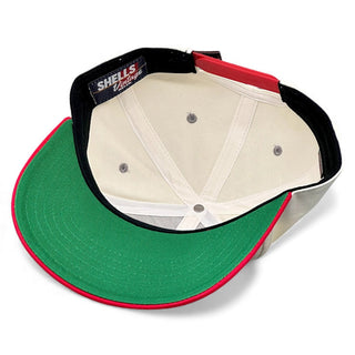 Ohio Snapback - The Horseshoe (Cream/Red) - Shells Vintage Hat Co.