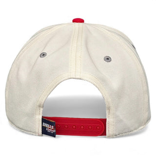Ohio Snapback - The Horseshoe (Cream/Red) - Shells Vintage Hat Co.