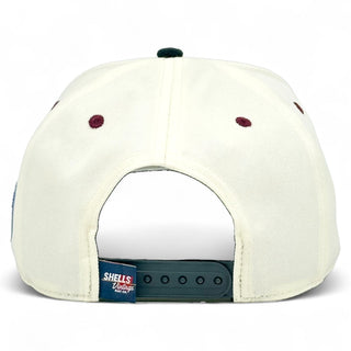 Oklahoma Snapback - The Bozworth (Cream/Black) - Shells Vintage Hat Co.