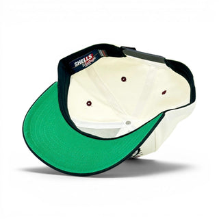 Oklahoma Snapback - The Bozworth (Cream/Black) - Shells Vintage Hat Co.