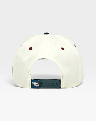 Oklahoma Snapback - The Bozworth (Cream/Black) - Shells Vintage Hat Co.