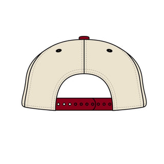 Oklahoma Snapback - The Bozworth (Cream/Crimson) - Shells Vintage Hat Co.