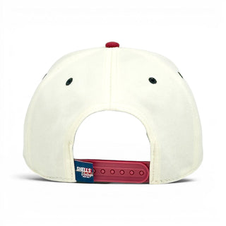 Oklahoma Snapback - The Bozworth (Cream/Crimson) - Shells Vintage Hat Co.