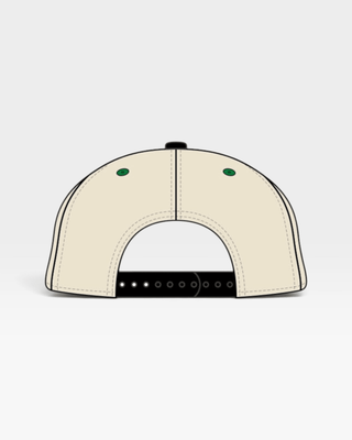 Oregon Snapback - The Autzen (Cream/Black) - Shells Vintage Hat Co.