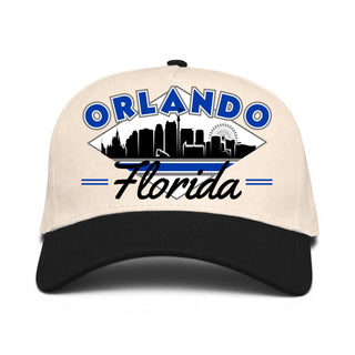 Orlando Snapback - The Shaq (Cream/Black) - Shells Vintage Hat Co.
