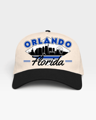 Orlando Snapback - The Shaq (Cream/Black) - Shells Vintage Hat Co.