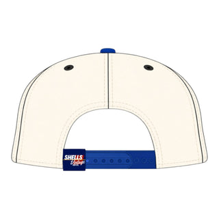 Orlando Snapback - The Shaq (Cream/Blue) - Shells Vintage Hat Co.