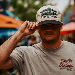 Philadelphia Snapback - The Cunningham - Shells Vintage Hat Co.