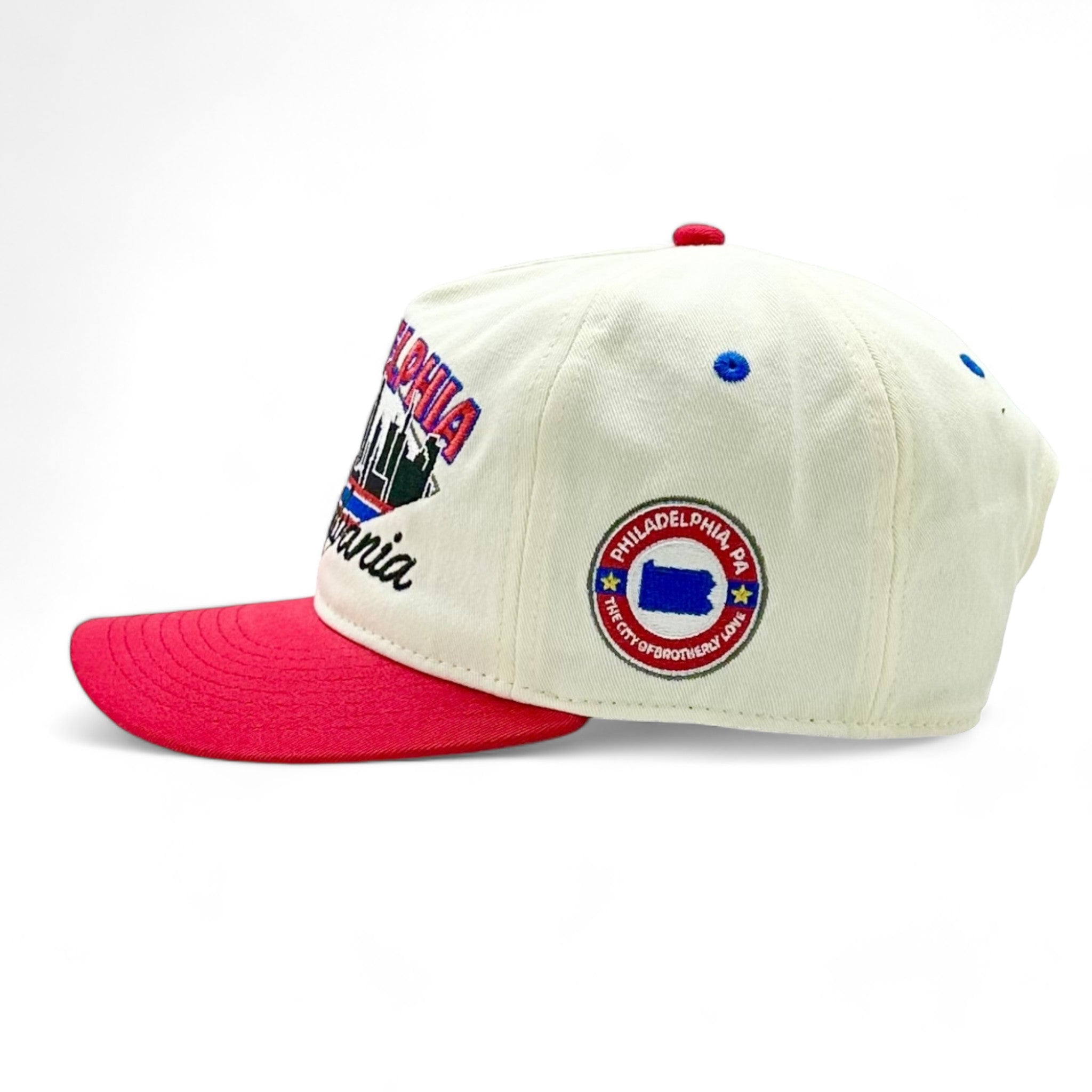 Vintage Philadelphia Snapback Hat | Phillies u0026 76ers Colors – Shells  Vintage Hat Co.